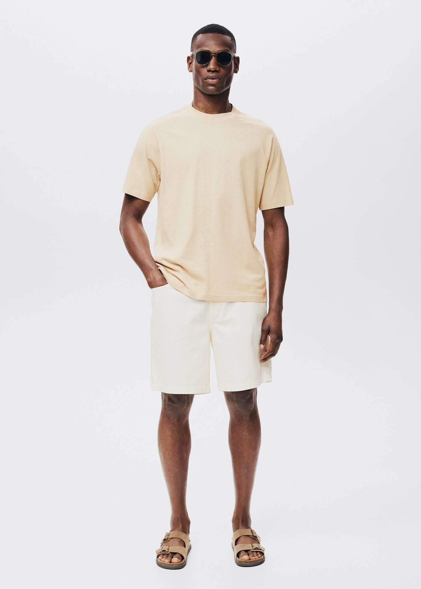 T-Shirt Coton Lin Relaxed-Fit Mango