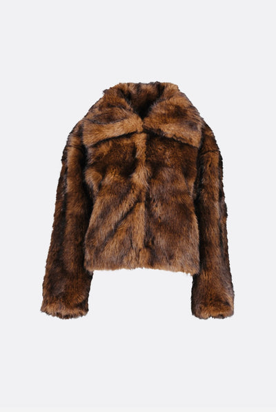 Veste en fausse fourrure