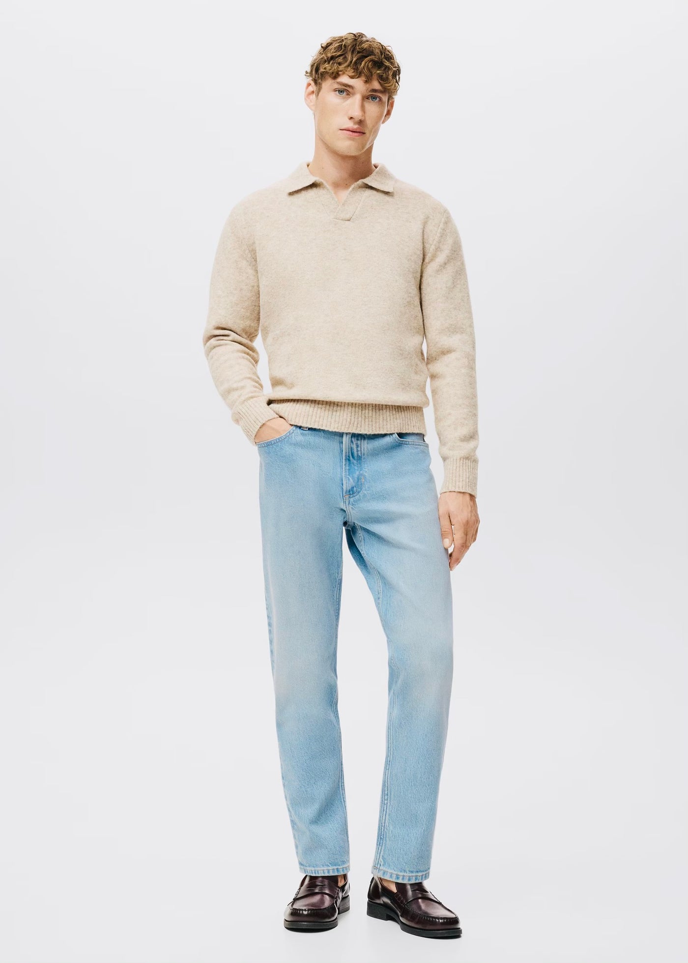 Jean Ben Cropped Tapered-Fit Mango