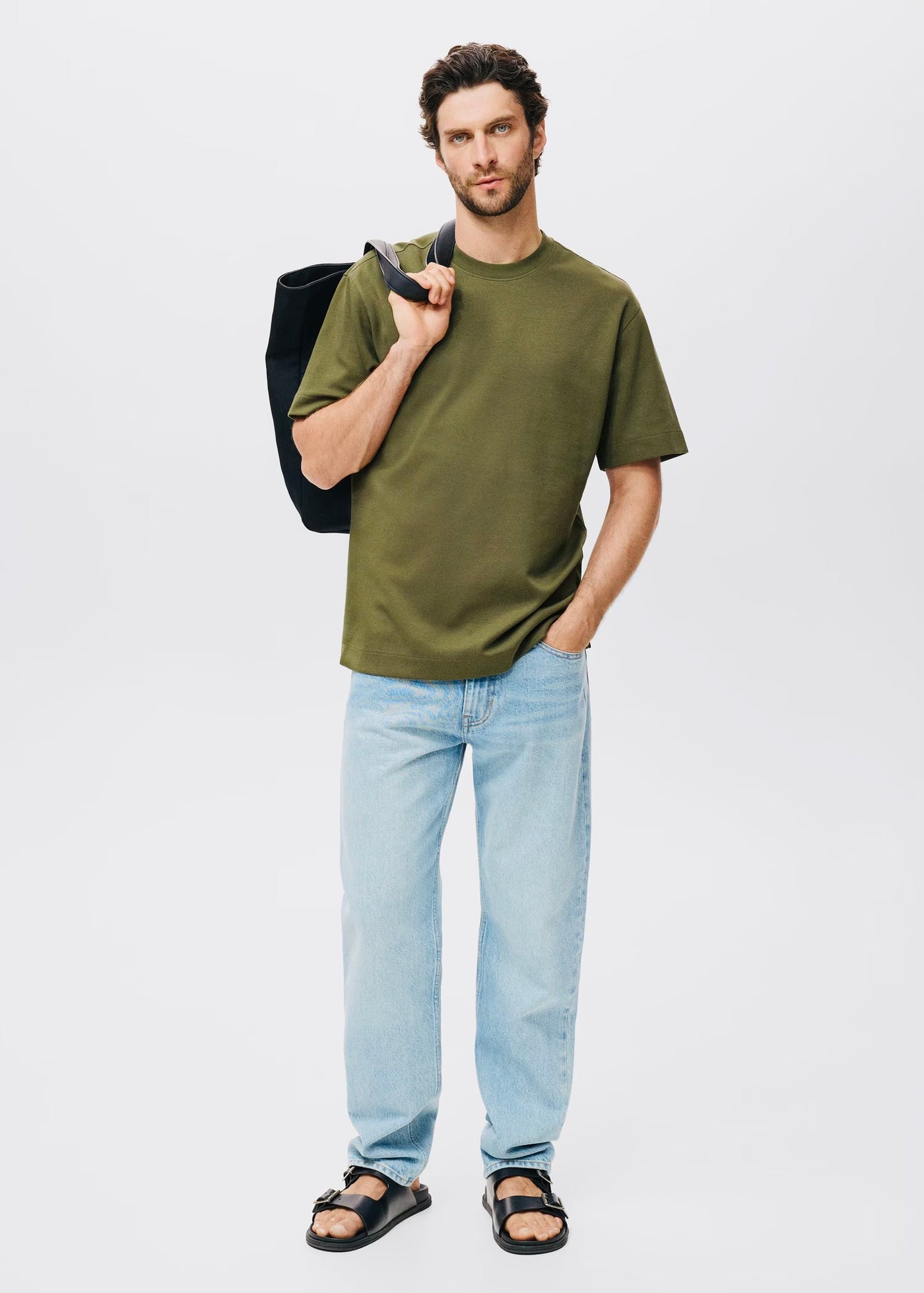 T-Shirt Tissu Sweat Coupe Décontractée