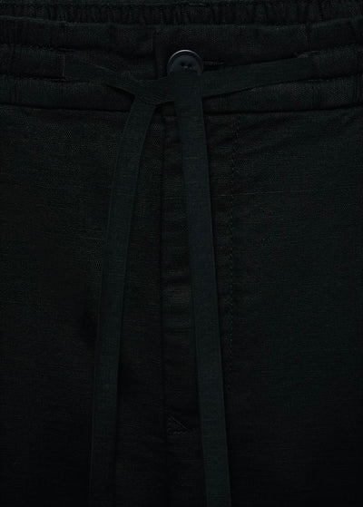 Pantalon Slim Fit Lin avec Cordon
