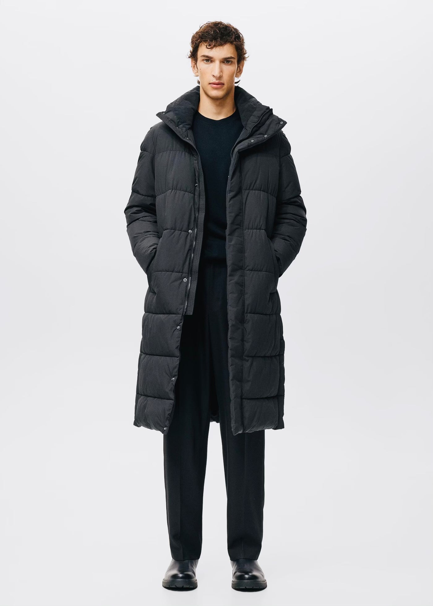 Anorak long matelassé résistant à l’eau