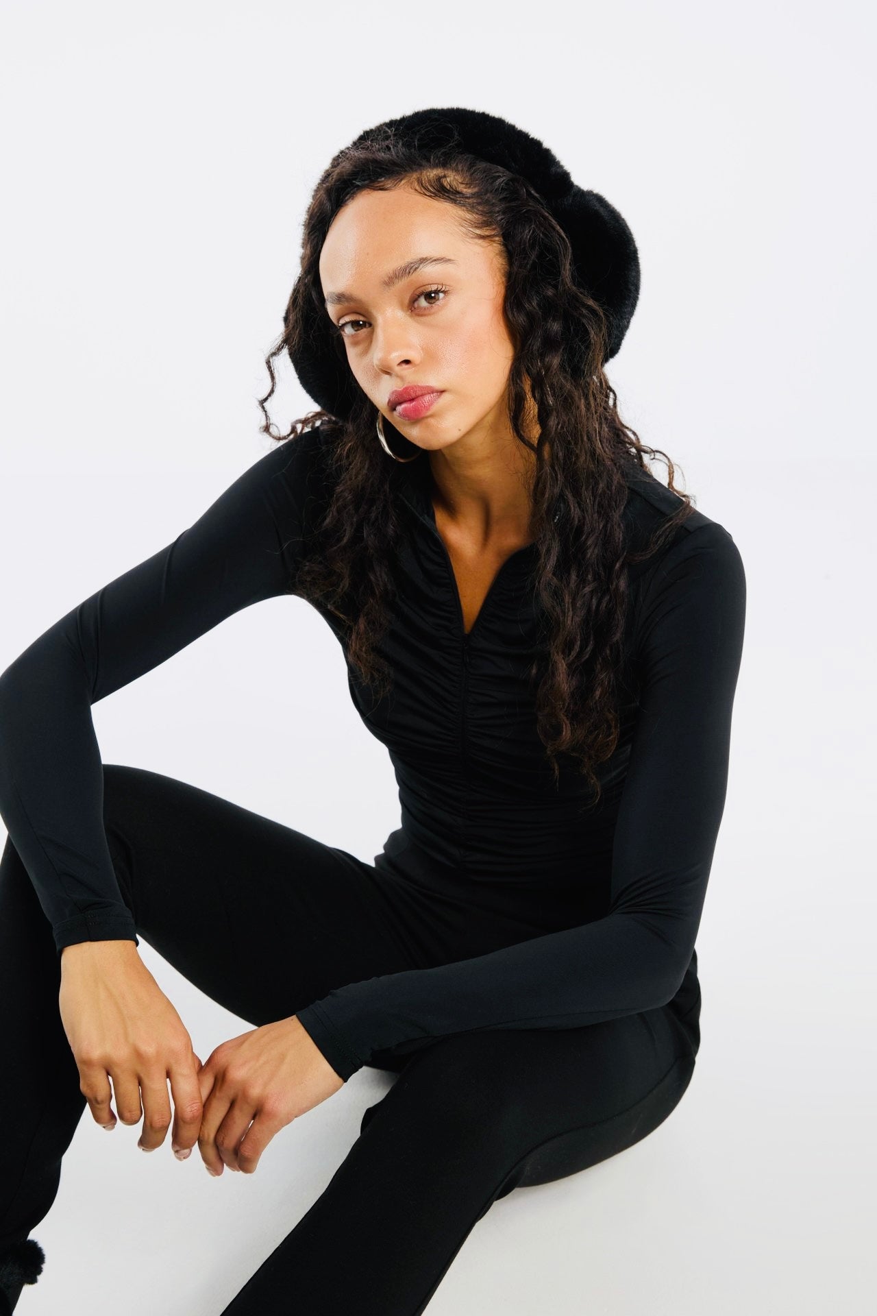 Manche longue avec fermeture éclair