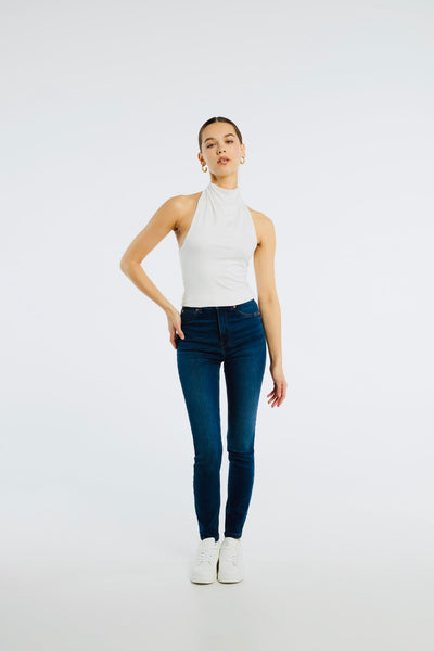 Jeans Skinny Taille Haute