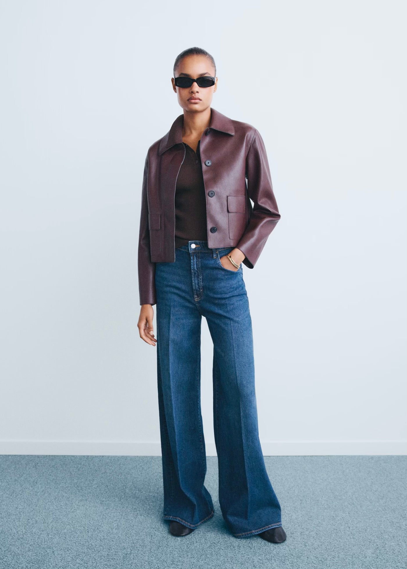 Jean Large Taille Haute