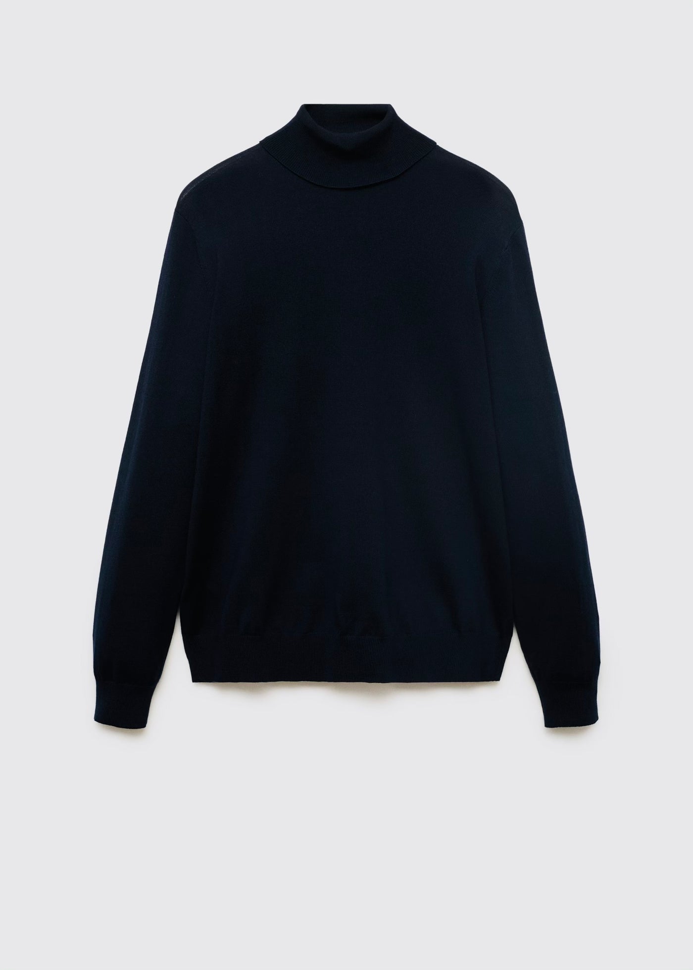 Pull over 100% laine mérinos à col montant