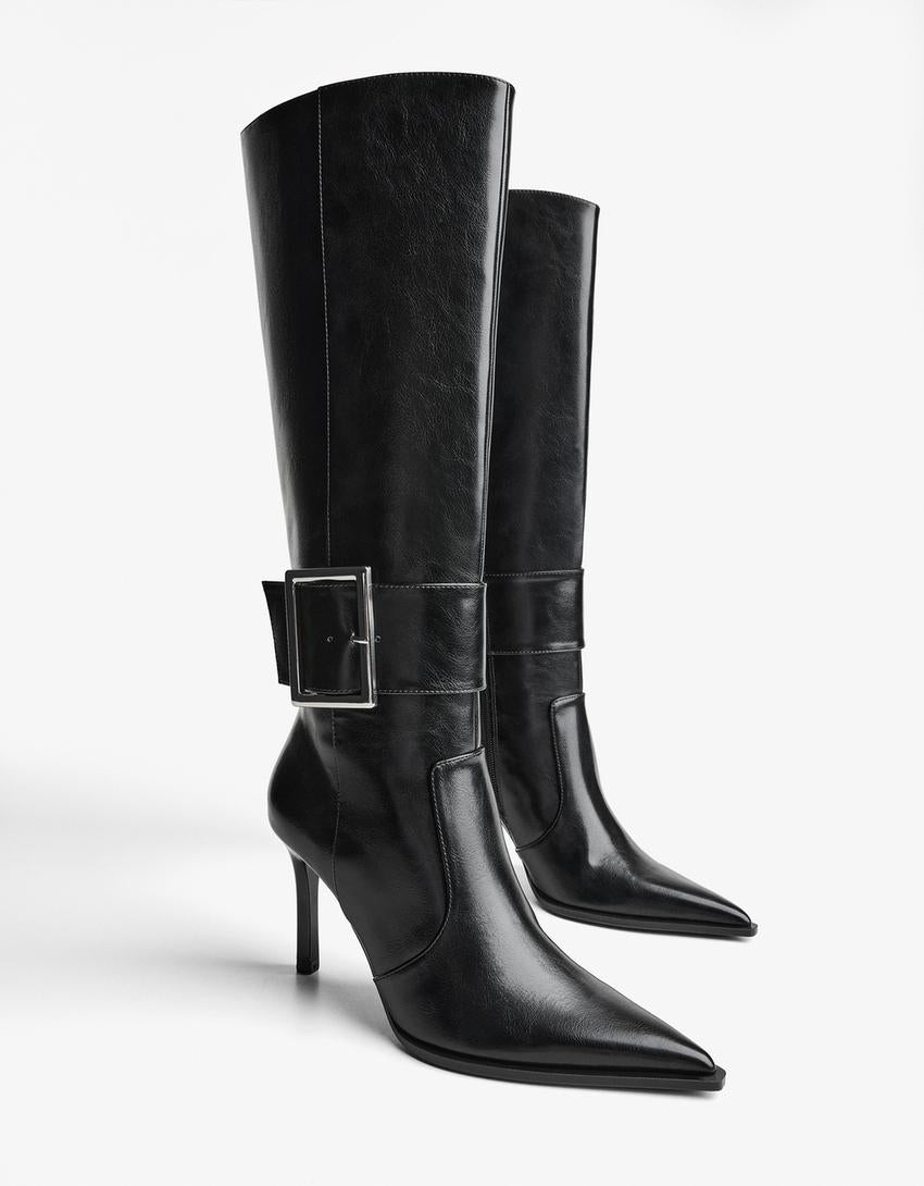 Botte à talon et boucle