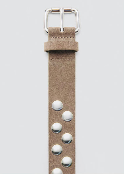 ceinture en daim à clous