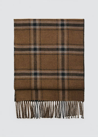 ÉCHARPE CARREAUX ÉCOSSAIS FRANGES