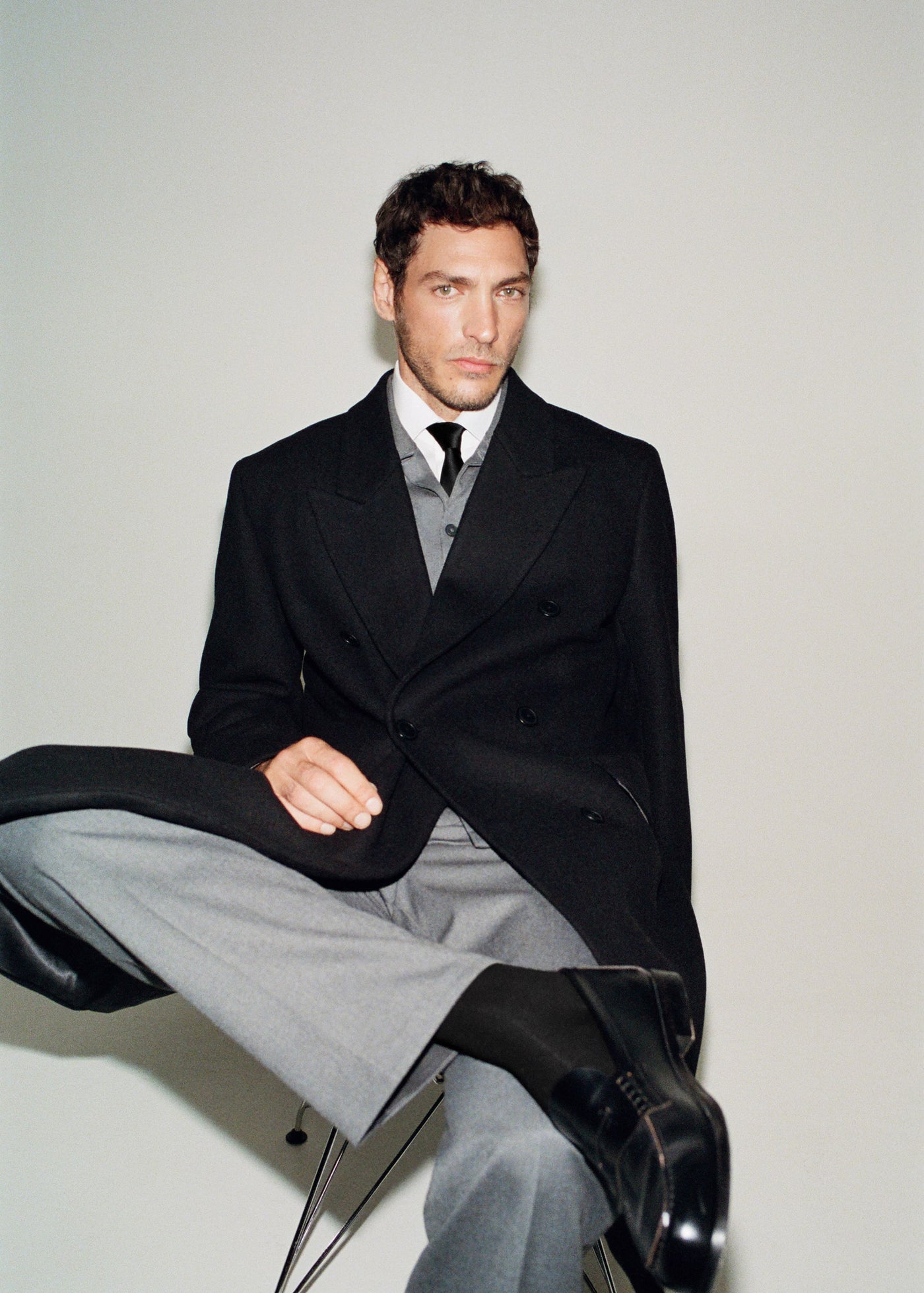 MOCASSINS DÉCOUPE CUIR EFFET PATINÉ