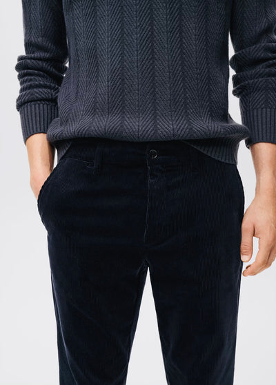 Pantalon Velours Côtelé Slim-Fit