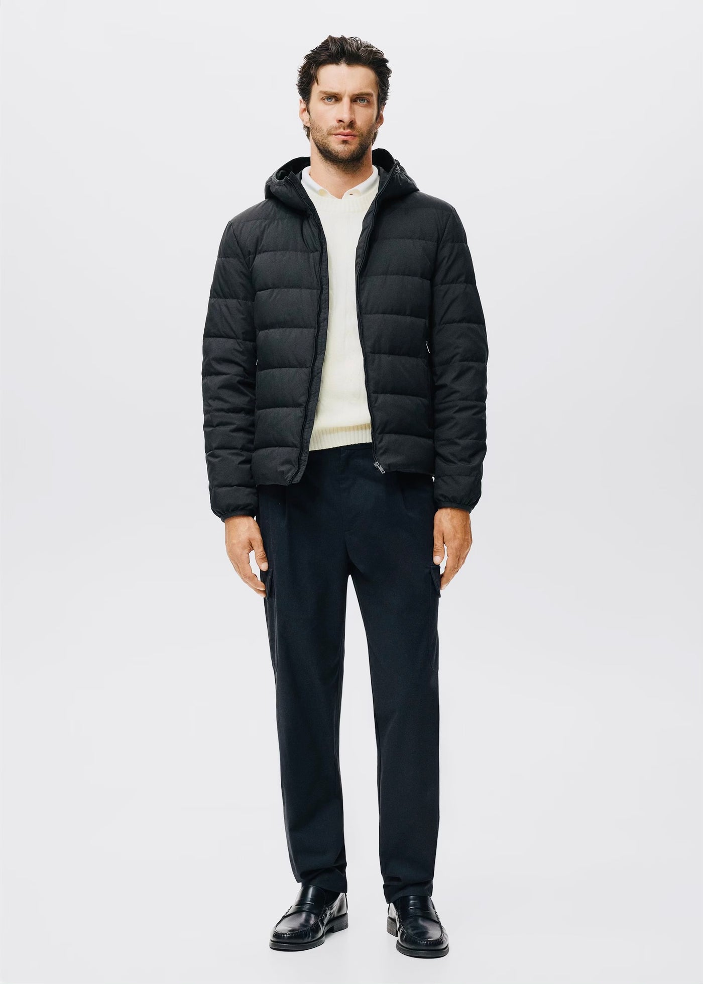 Doudoune compacte en duvet et plumes