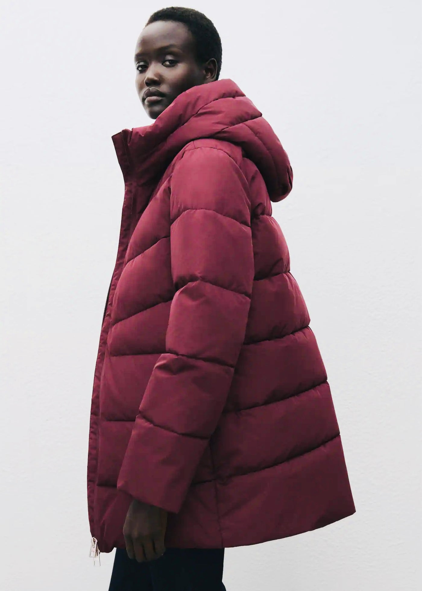 Anorak matelassé avec capuche