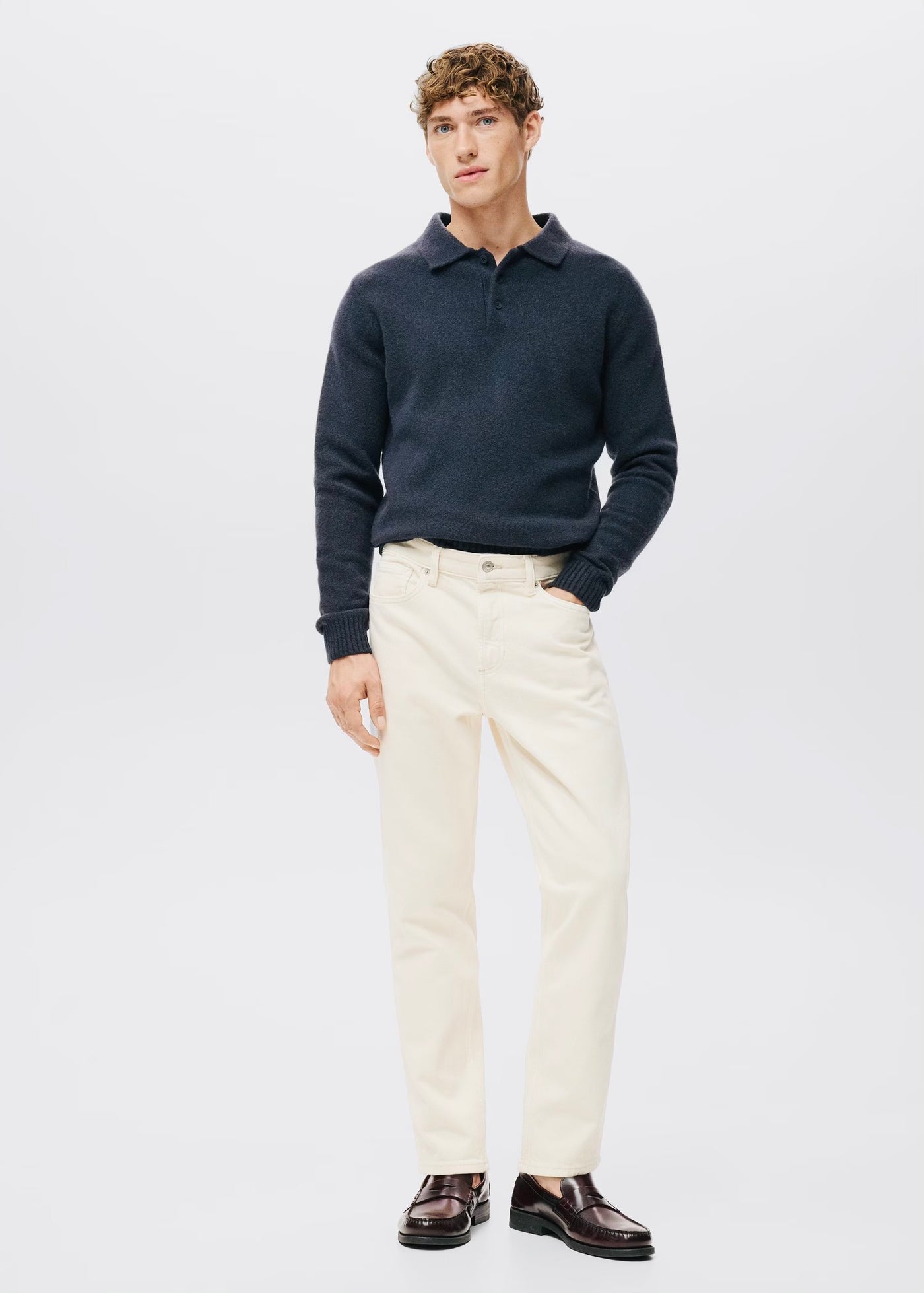 Jean Ben Cropped Tapered-Fit Mango