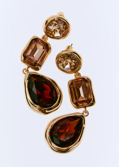 BOUCLES D’OREILLES PENDANTES COMBINÉES