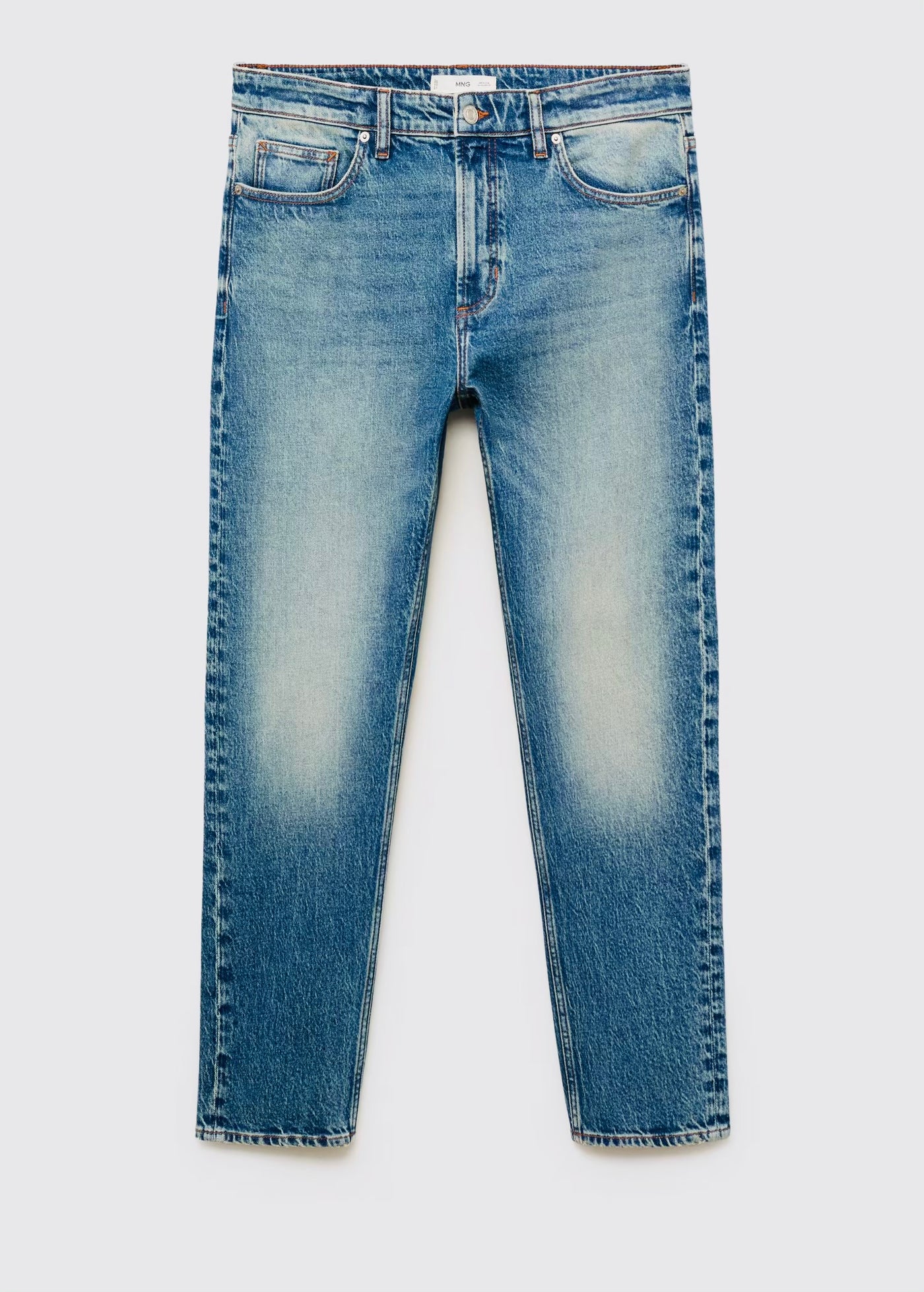 Jean Ben Cropped Tapered-Fit Mango