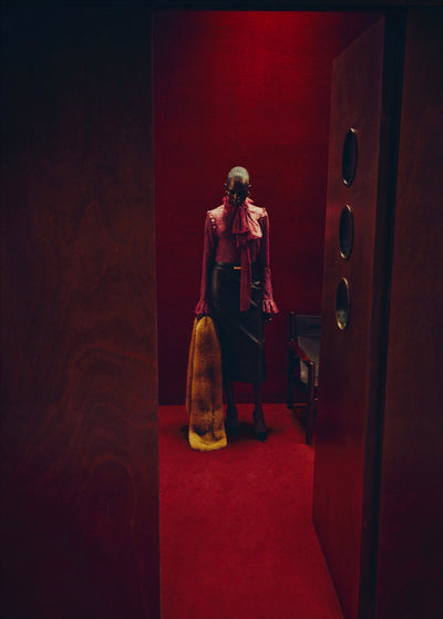 Blouse en Dentelle Col à Rabats