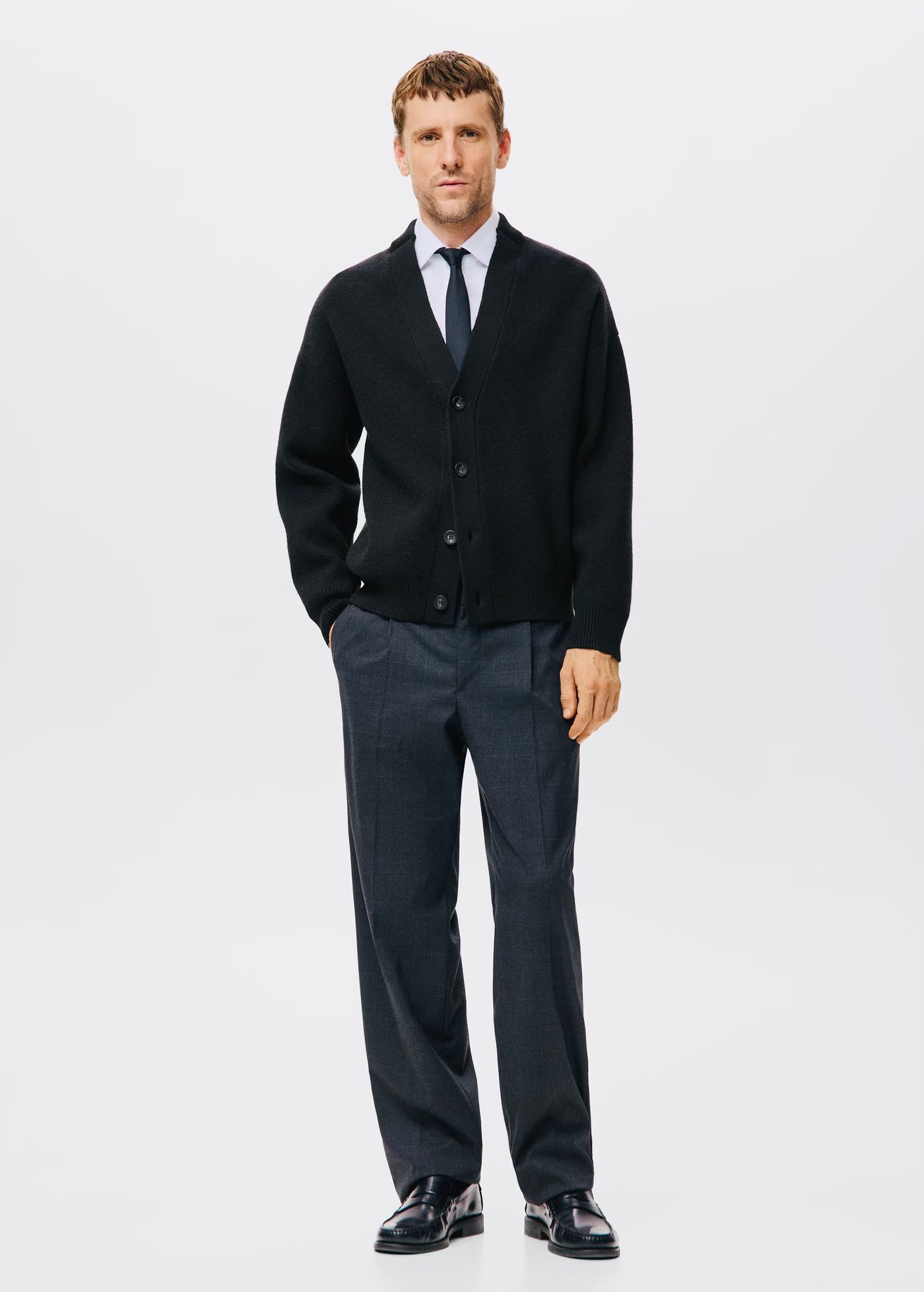 Cardigan maille relaxed-fit