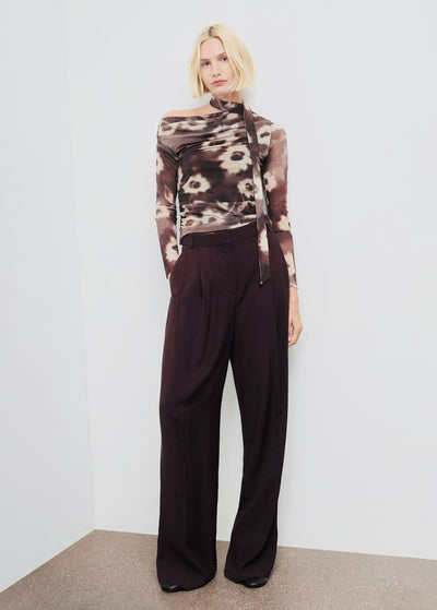 T-shirt Floral avec Foulard