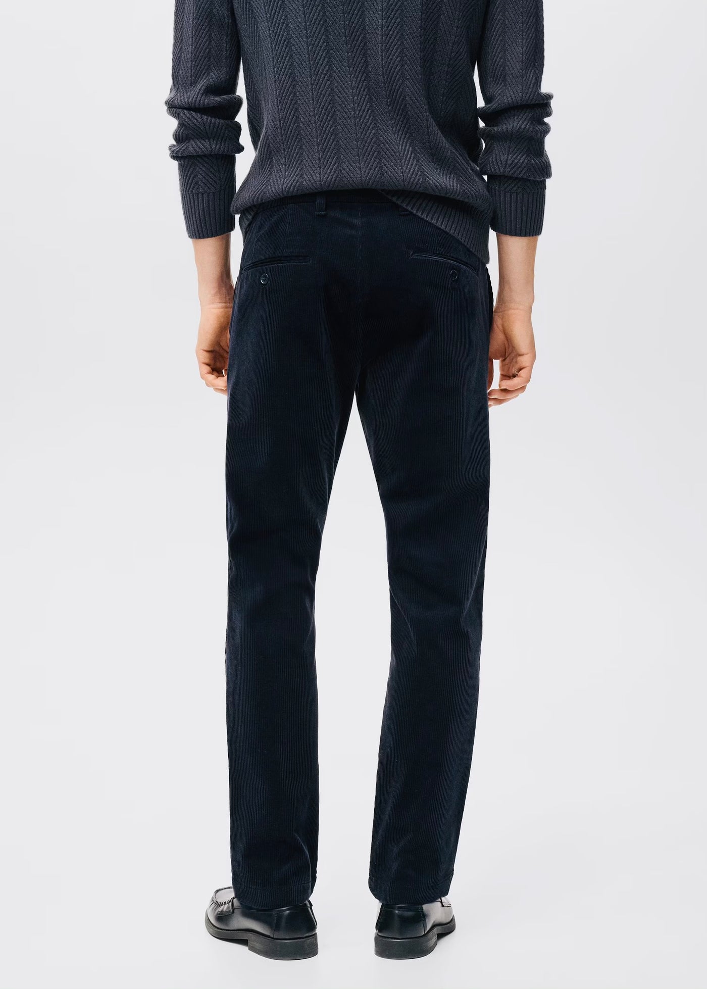 Pantalon Velours Côtelé Slim-Fit