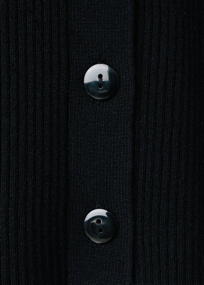 Cardigan à col en imitation fourrure