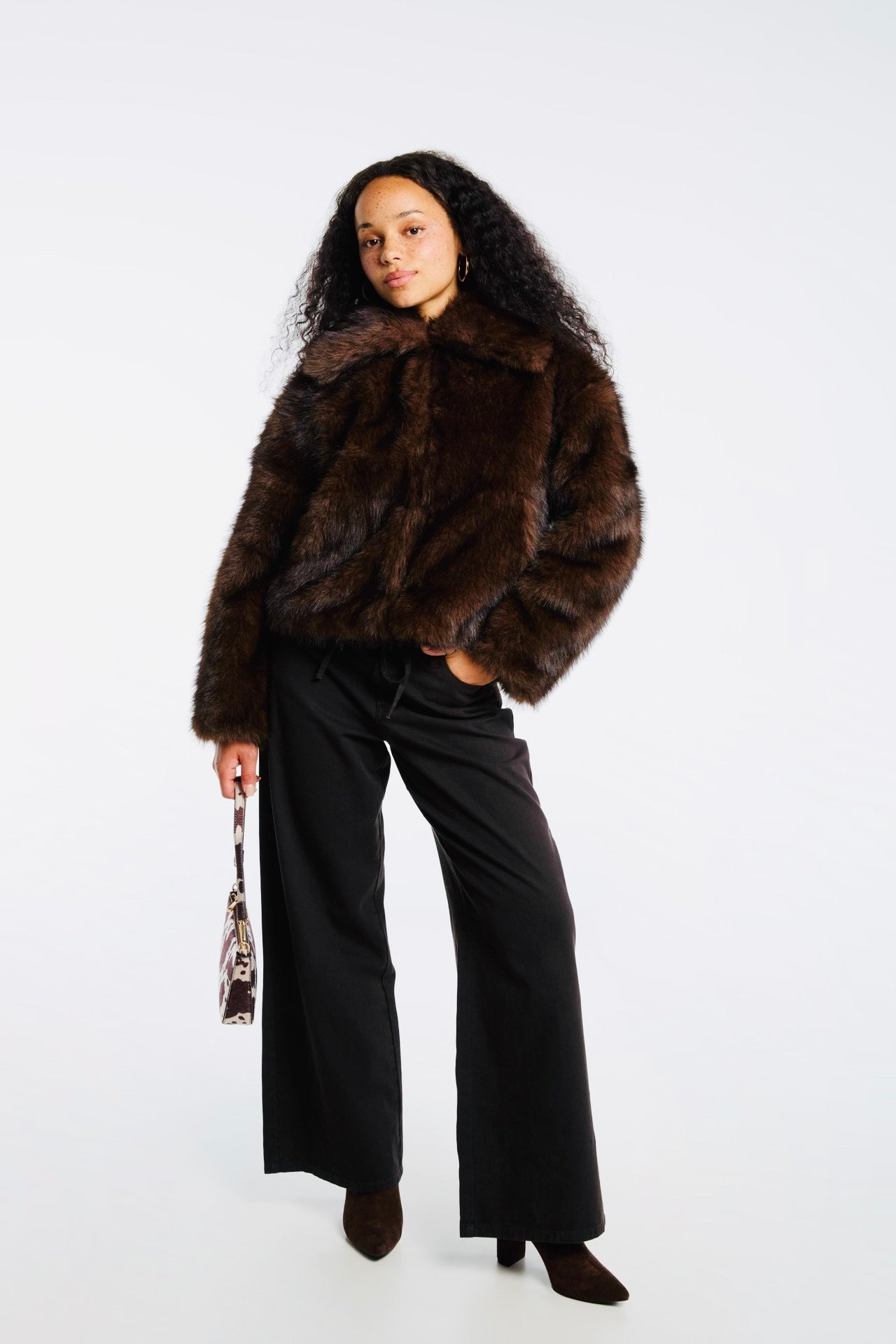 Veste en fausse fourrure