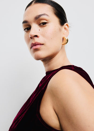 Robe Velours Coutures