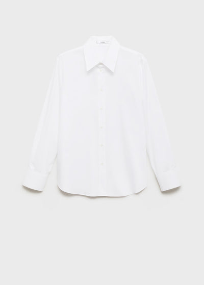 Chemise Droite Mélange Coton et Lyocell