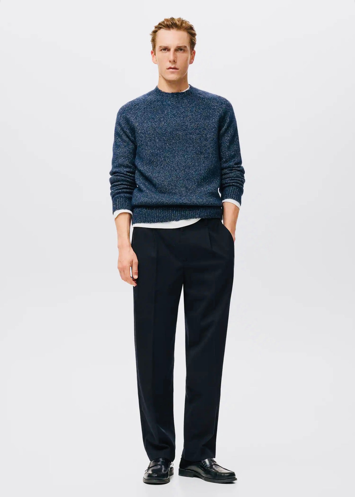 Pantalon Flanelle Regular-Fit à Pinces