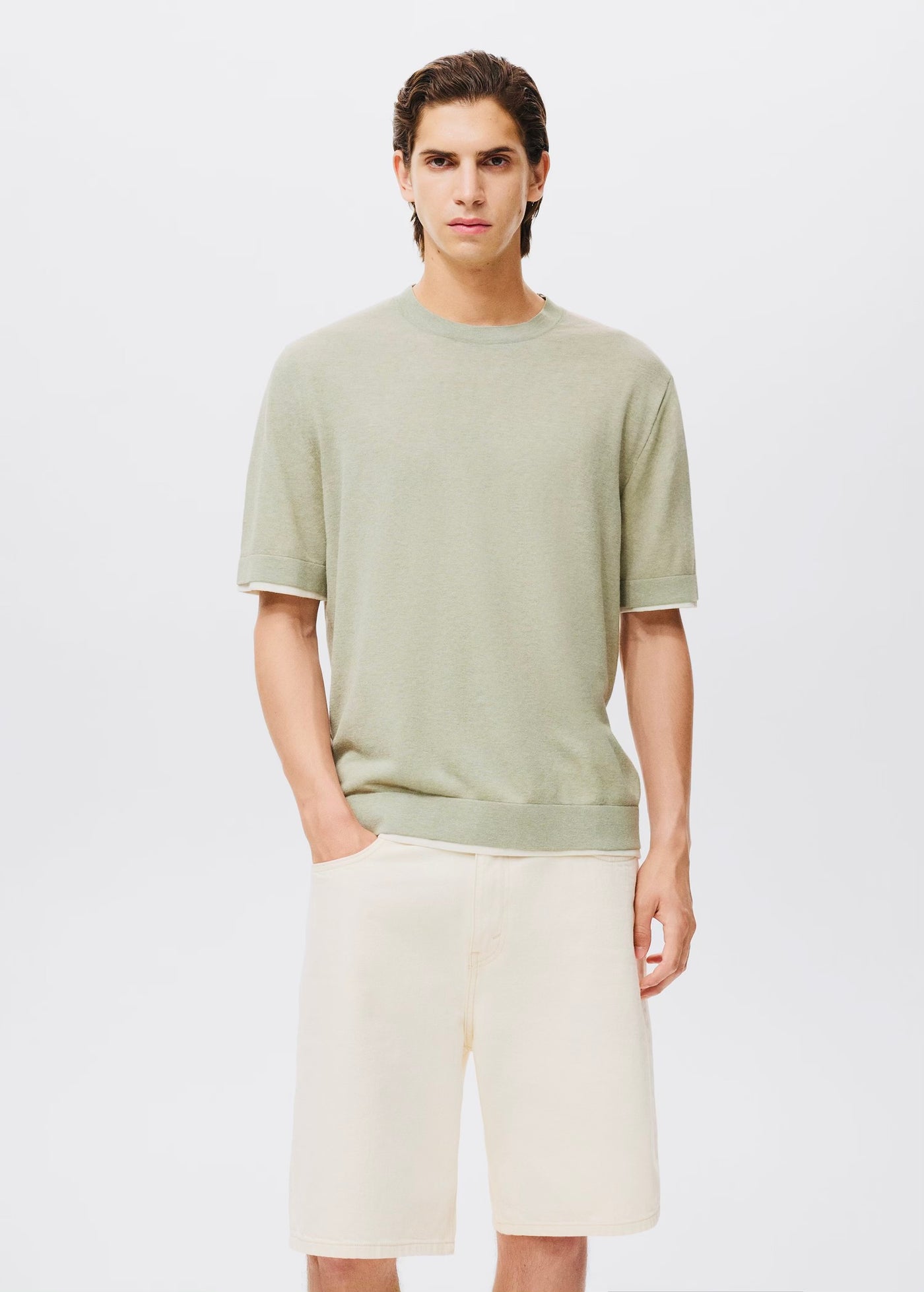 T-Shirt Combiné Coton