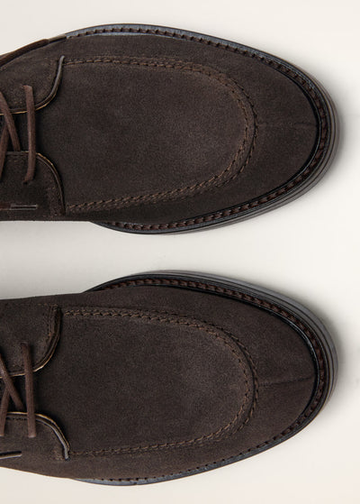 BOTTINES CUIR LACETS