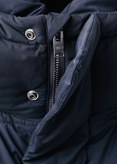 Anorak matelassé à capuche déperlant