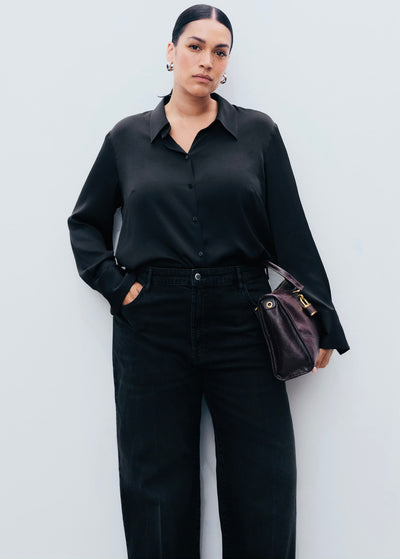 Jean Large Taille Haute