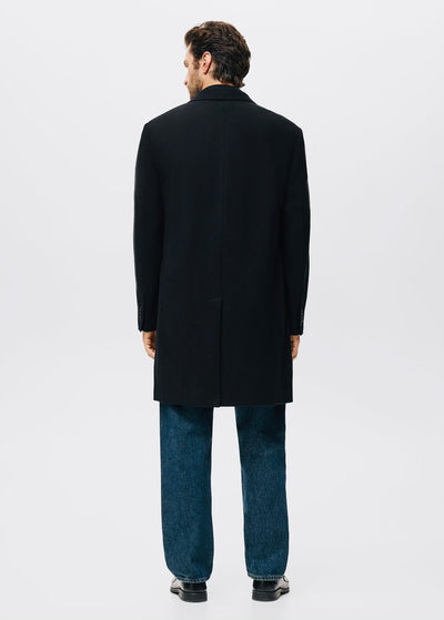 Manteau long en laine