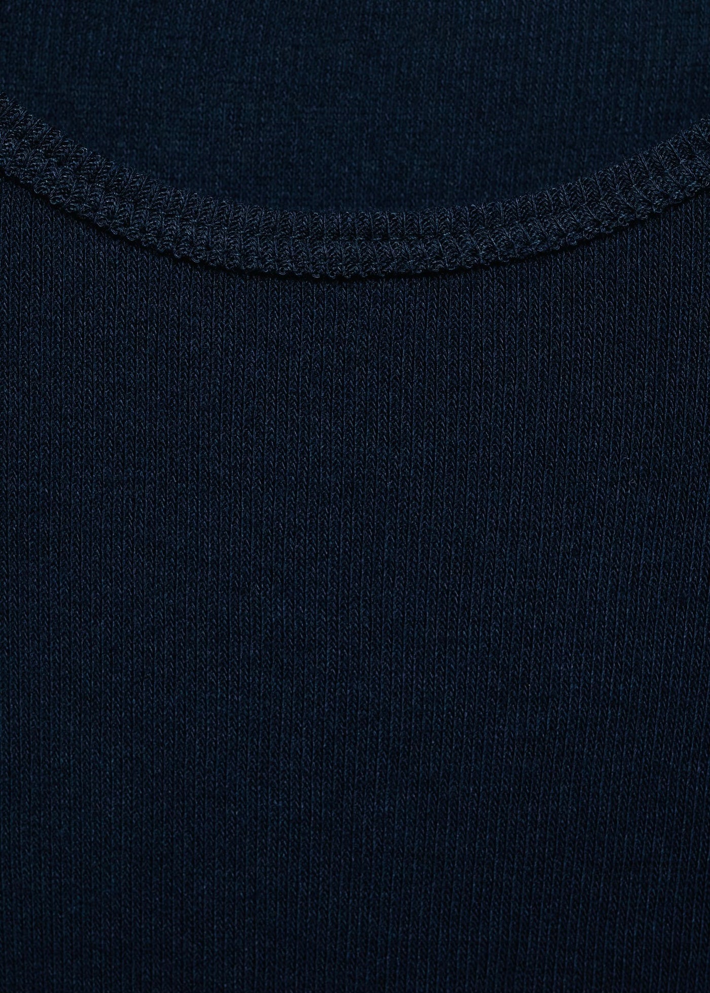 T-shirt Côtelé à Manches Longues