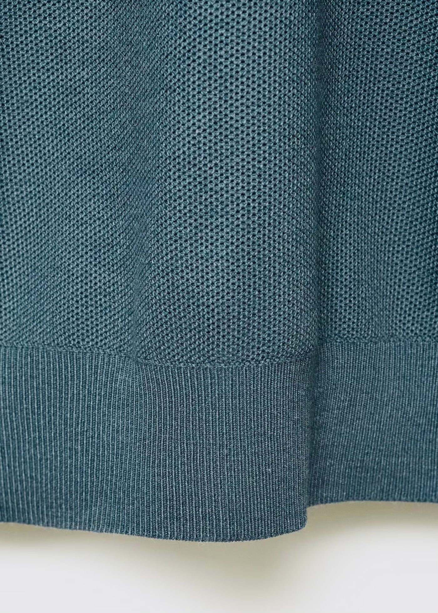 Pull over polo coton microstructure