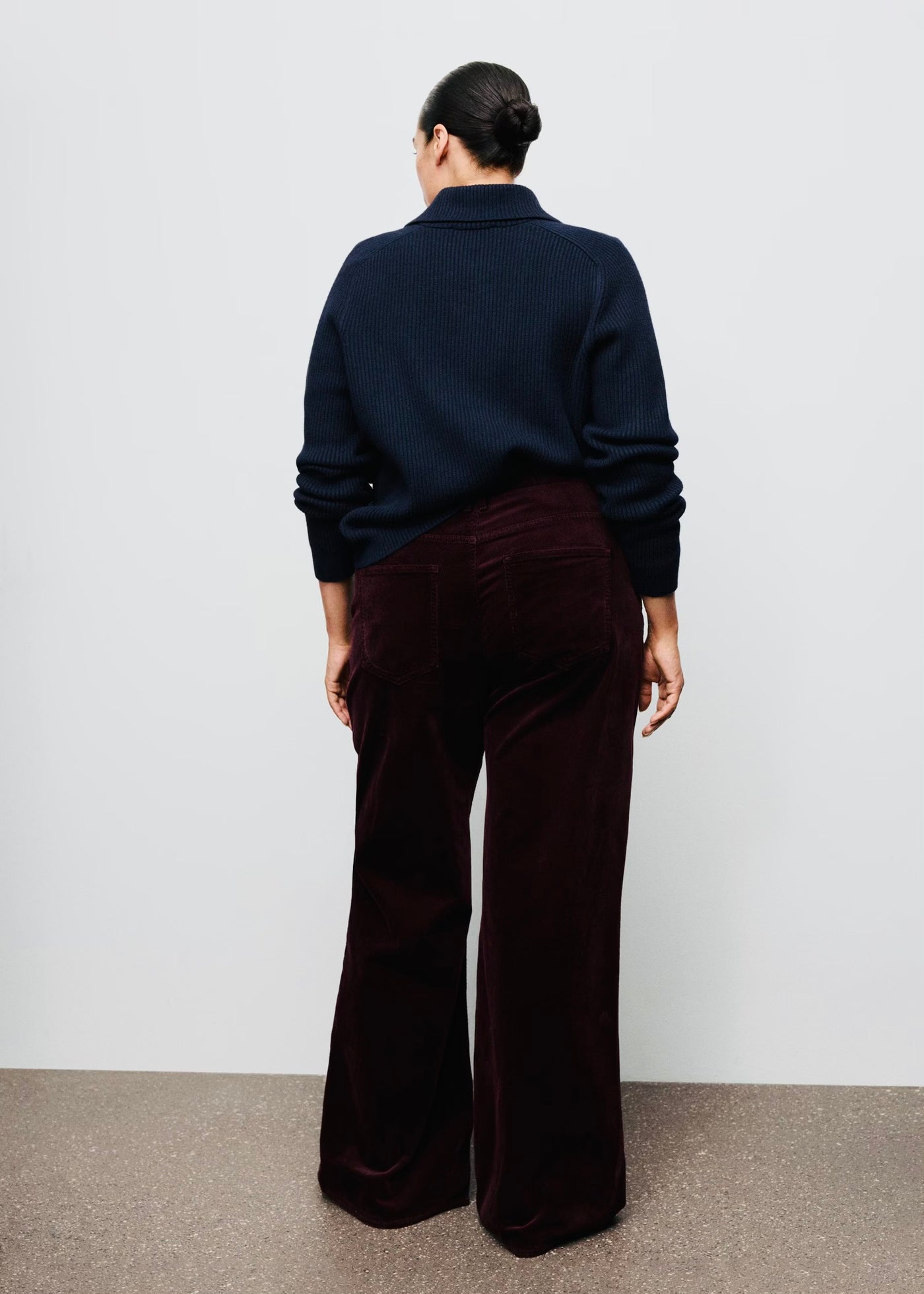 Jean Large en Velours Côtelé