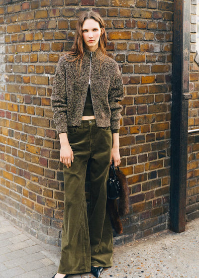 Jean Large en Velours Côtelé