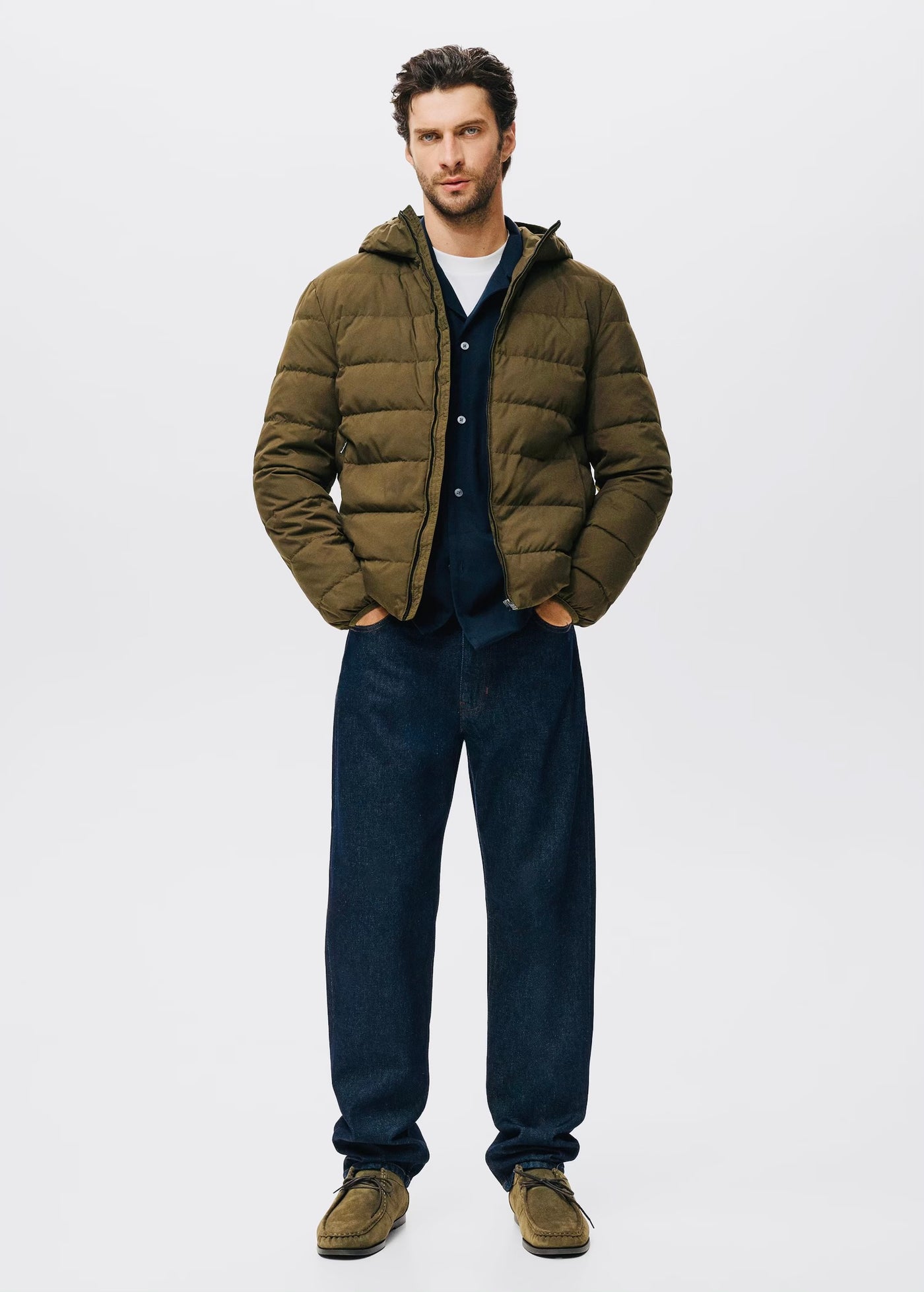 Doudoune compacte en duvet et plumes