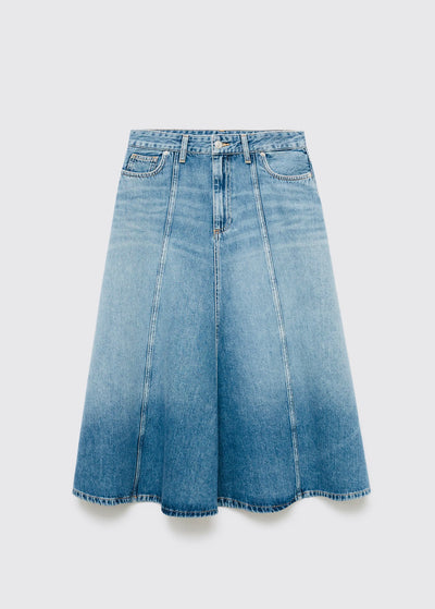 Jupe midi en jean