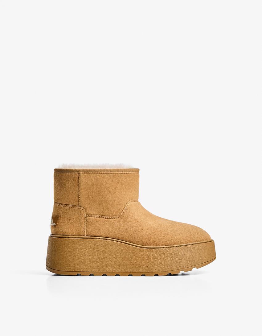 BOTTINES PLATEFORME DOUBLURE FOURRURE