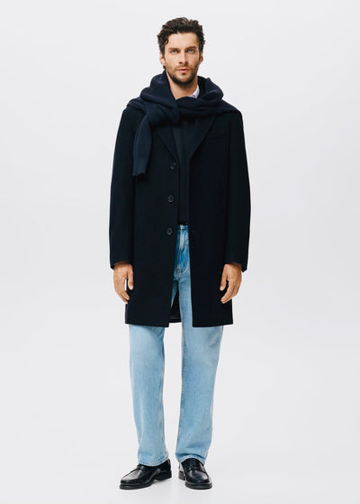 Manteau long en laine