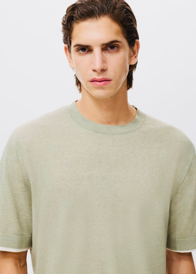 T-Shirt Combiné Coton