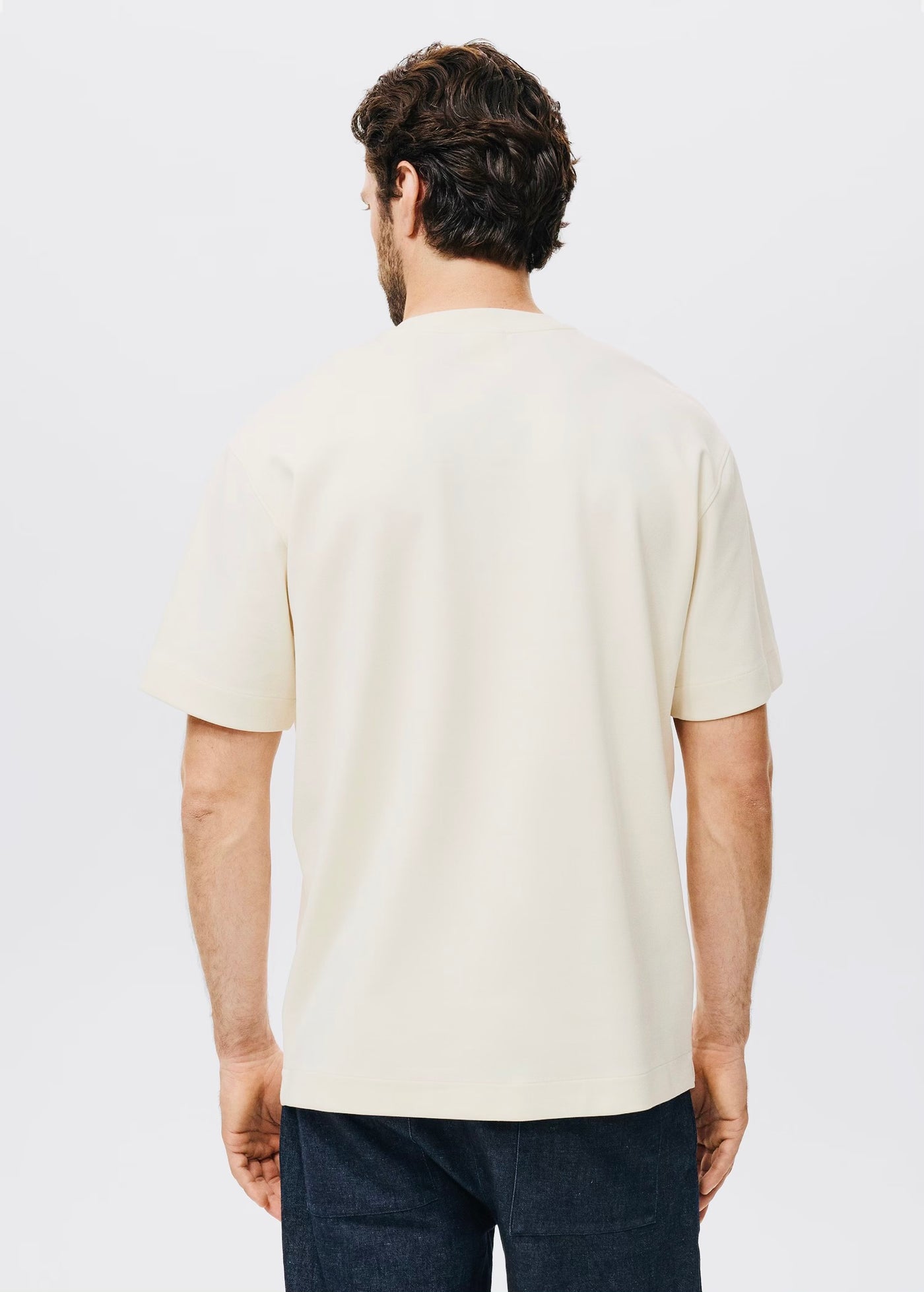 T-Shirt Tissu Sweat Coupe Décontractée