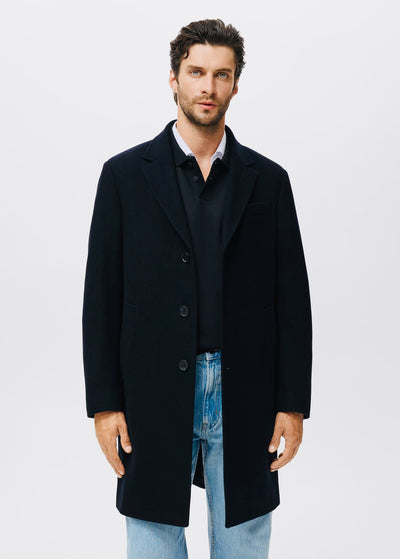 Manteau long en laine