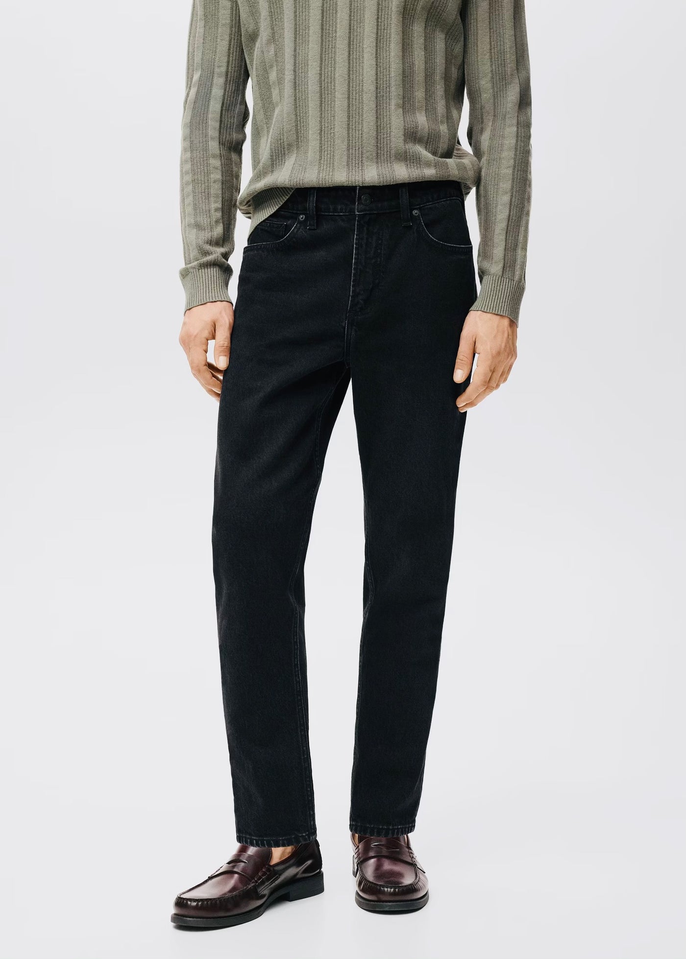 Jean Ben Cropped Tapered-Fit Mango