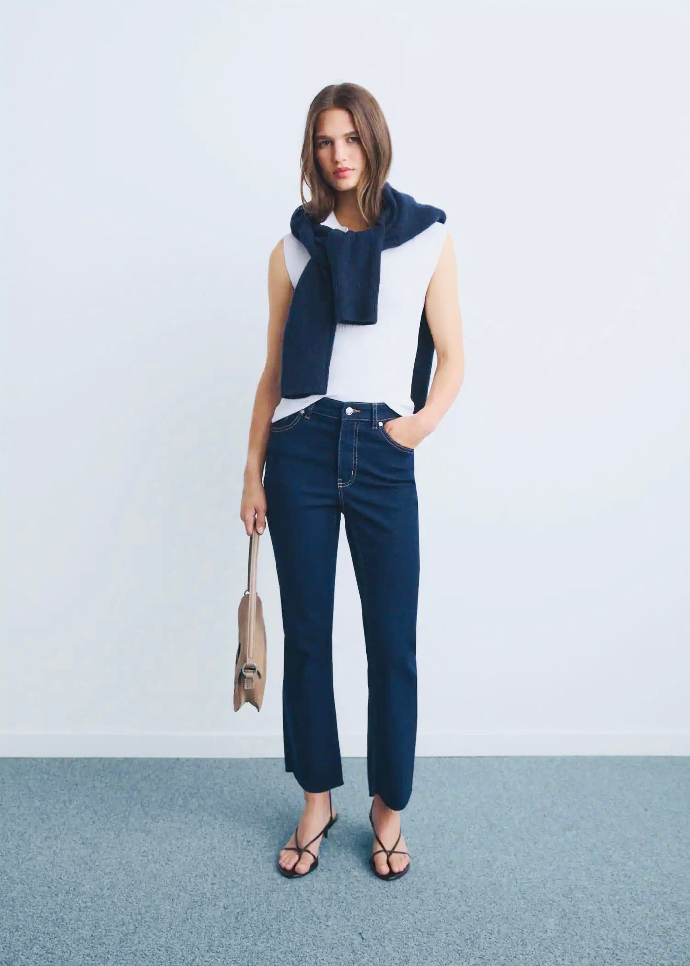 Jean Sienna Flare Crop