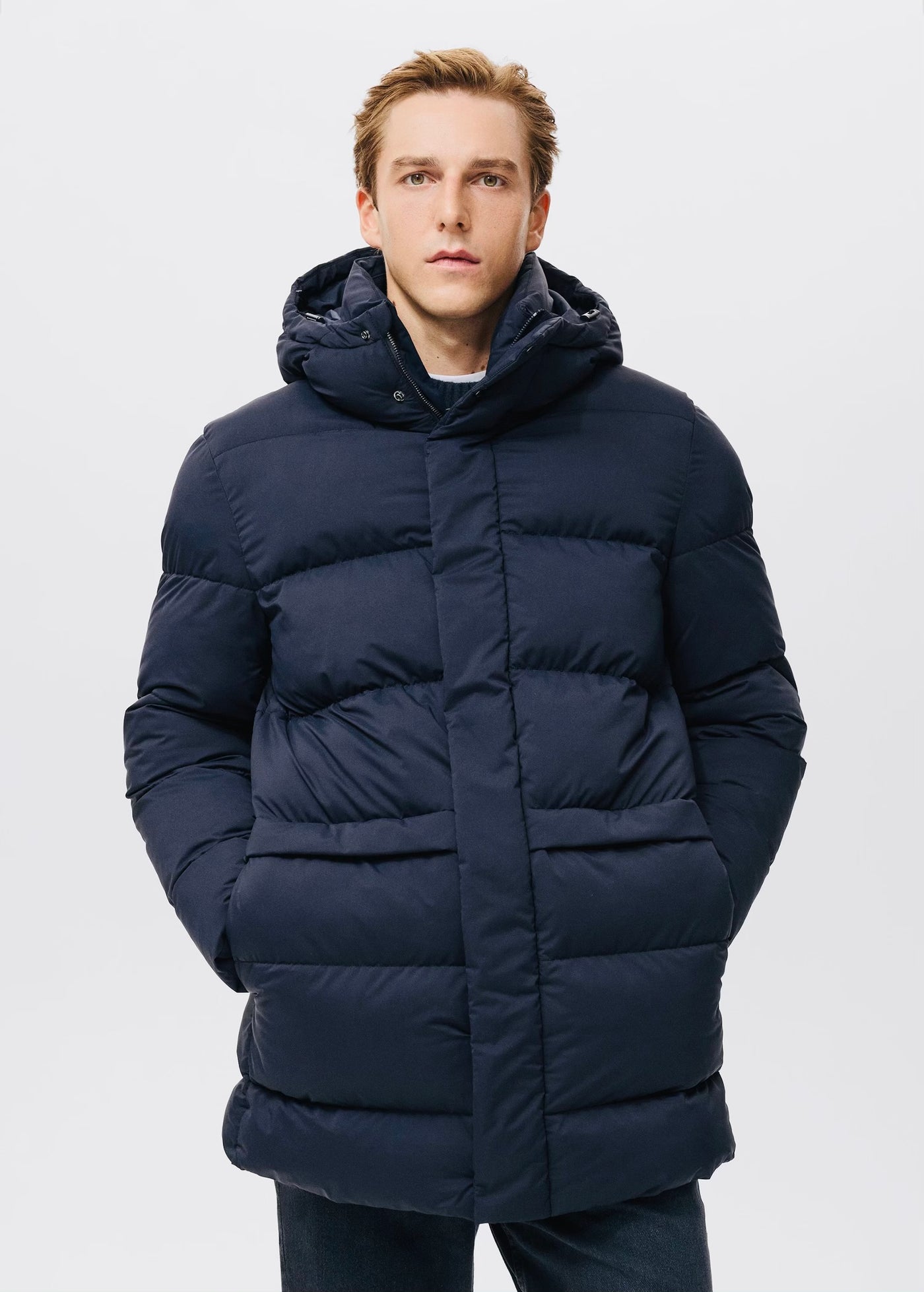 Anorak matelassé à capuche déperlant