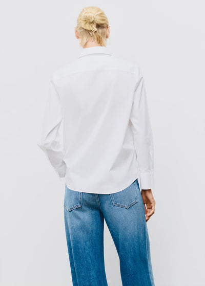 Chemise Droite Mélange Coton et Lyocell