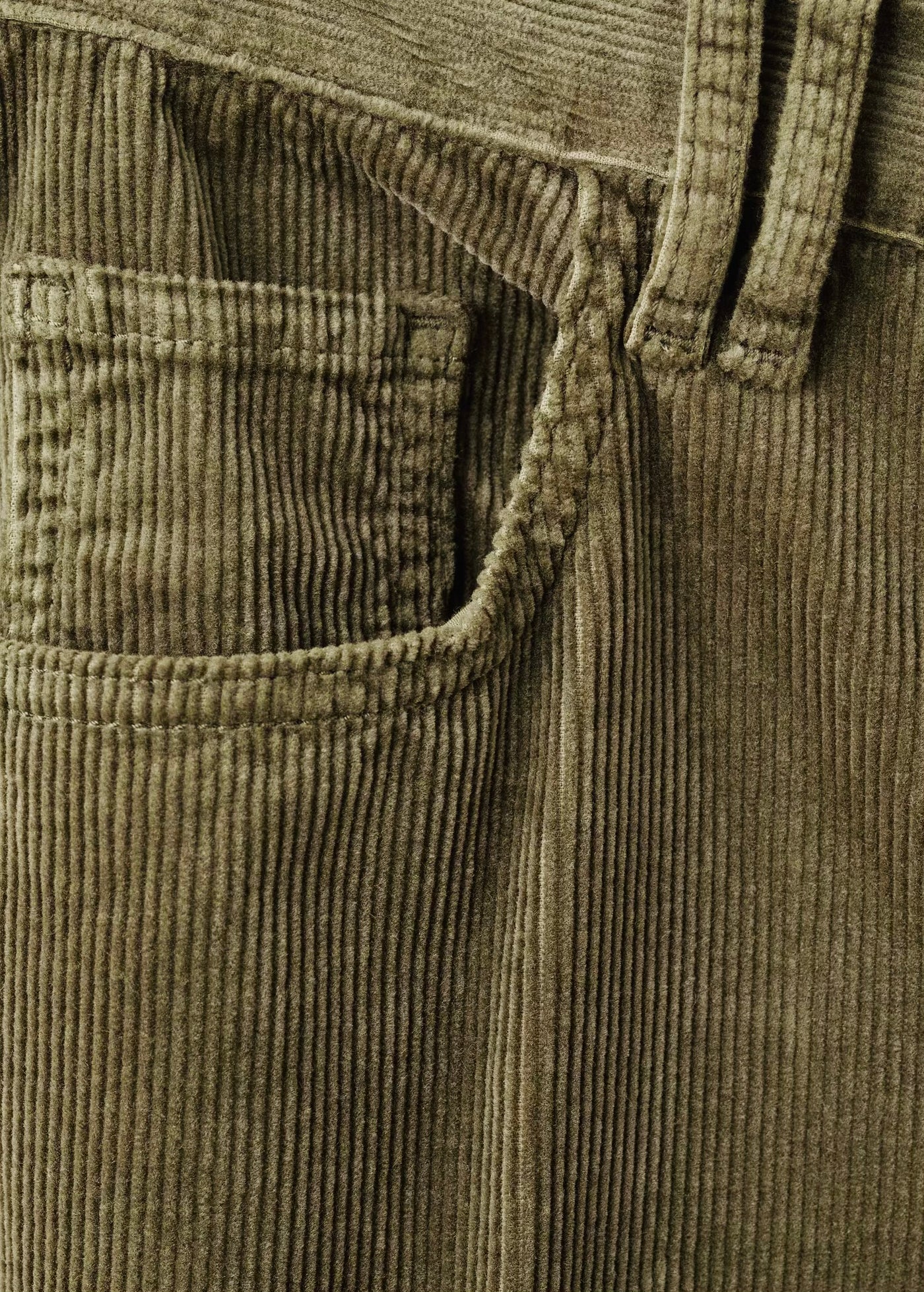 Jean Large en Velours Côtelé